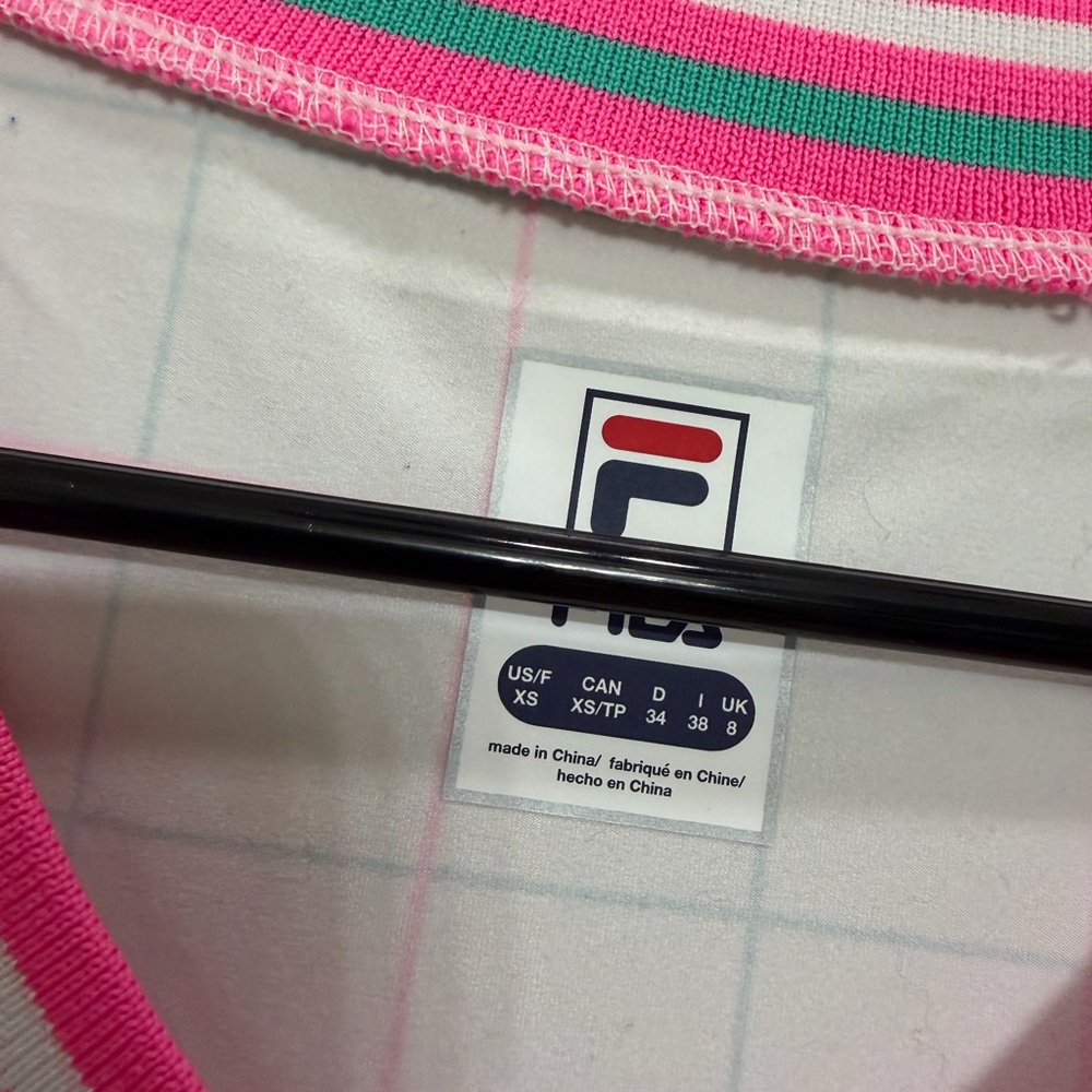 Fila Vibrant Pink and Green Tennis Dress